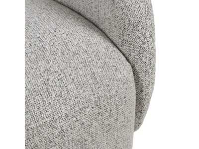 Sillón giratorio tapizado de diseño vintage - ABACO 2