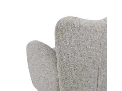 Sillón giratorio tapizado de diseño vintage - ABACO 2