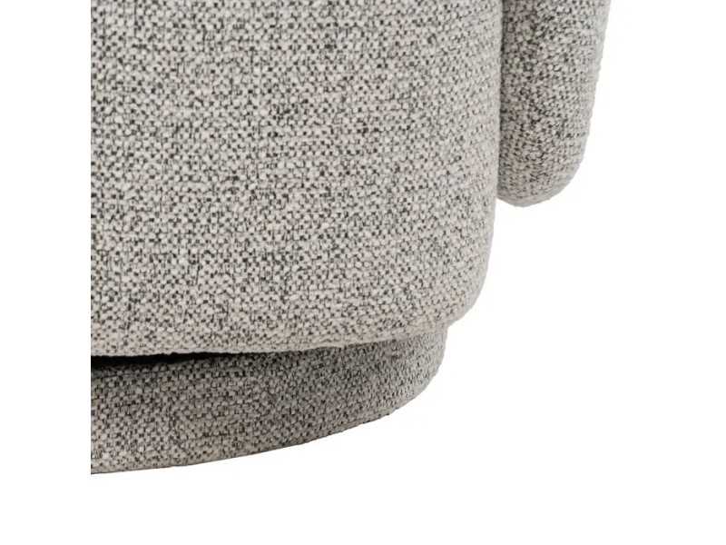 Fauteuil pivotant tapissé design vintage - ABACO 2