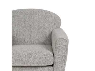 Fauteuil tapissé design vintage - ABACO 3