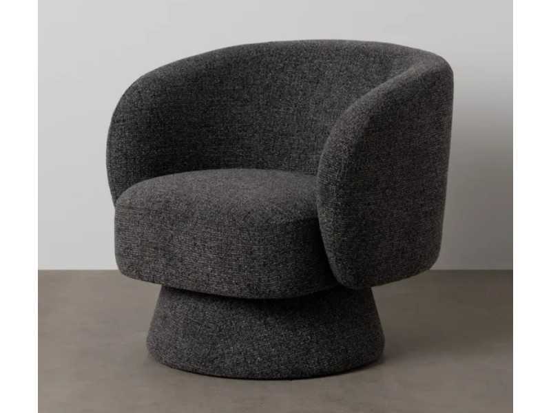 Upholstered designer armchair - BOLA