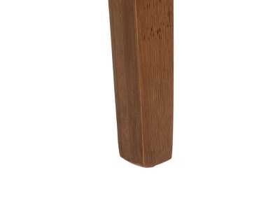 Upholstered designer chair with wooden structure - ALFA VERDE