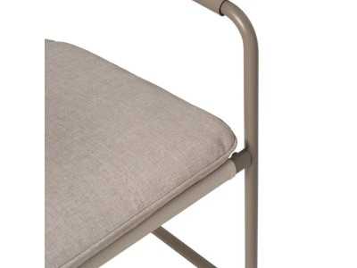 Garden set in taupe lacquered steel - ACKE TAUPE Garden set in taupe lacquered steel - ACKE TAUPE