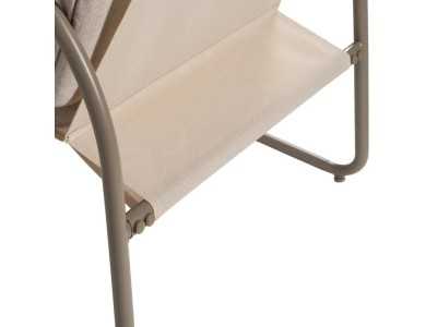 Garden set in taupe lacquered steel - ACKE TAUPE Garden set in taupe lacquered steel - ACKE TAUPE