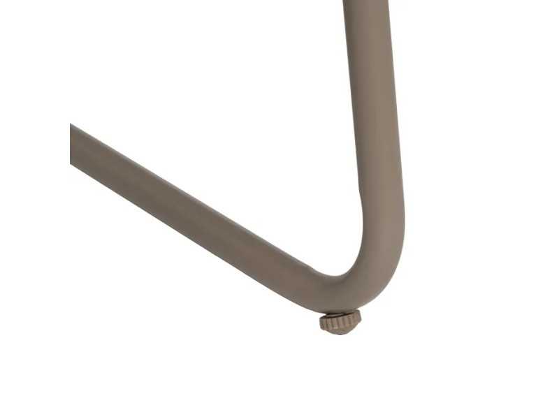 Garden set in taupe lacquered steel - ACKE TAUPE