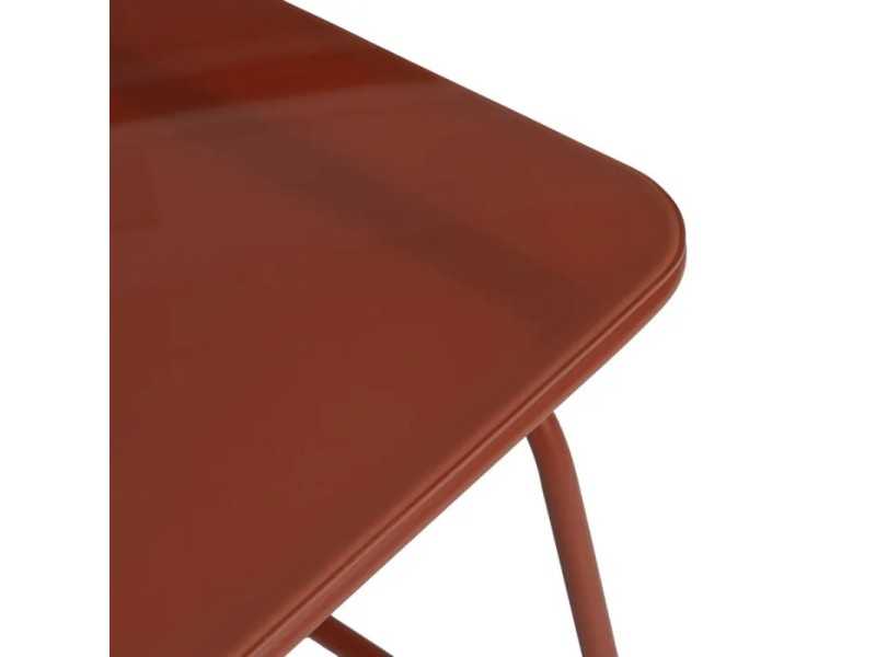 Garden set in terracotta lacquered steel - ACKE TERRACOTA