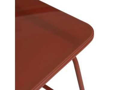 Garden set in terracotta lacquered steel - ACKE TERRACOTA