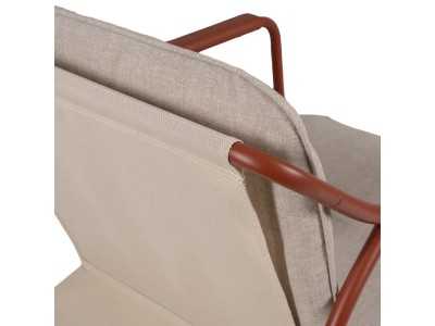 Garden set in terracotta lacquered steel - ACKE TERRACOTA