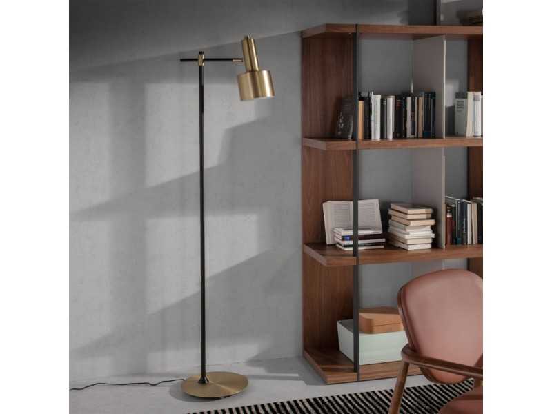 Aluminum and steel floor lamp - BALZAC 2