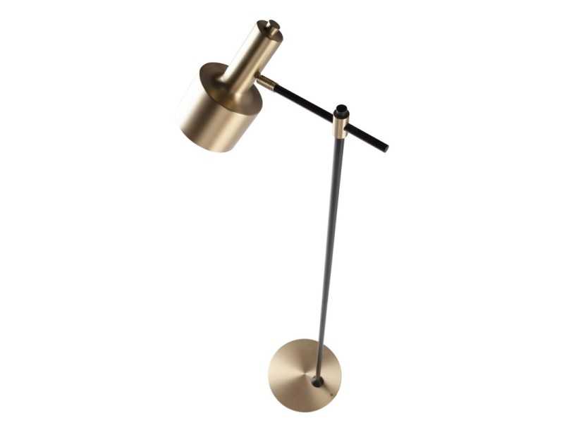 Aluminum and steel floor lamp - BALZAC 2