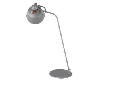 Lampe de table en acier gris et détails bronze - LEVY