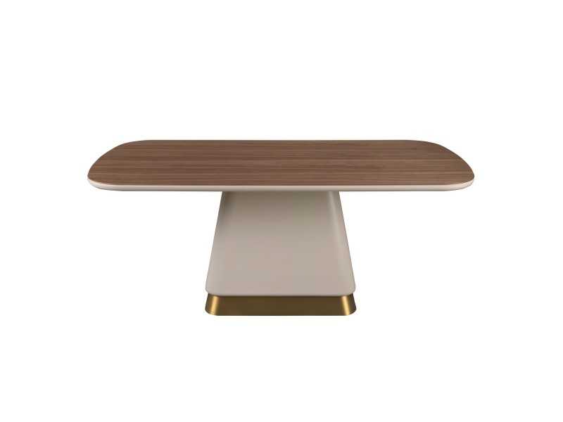 Table design à plateau fixe et rectangulaire - AINI