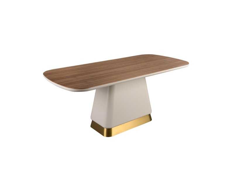 Table design à plateau fixe et rectangulaire - AINI