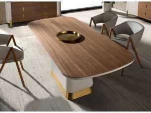 Mesa de diseño con tapa fija y rectangular - AINI 2