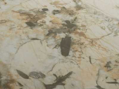 Coffee table with porcelain marble top and lacquered steel legs - AMAYA