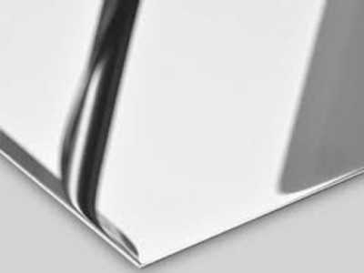 Bureau en noyer et acier inox - BASTIAN