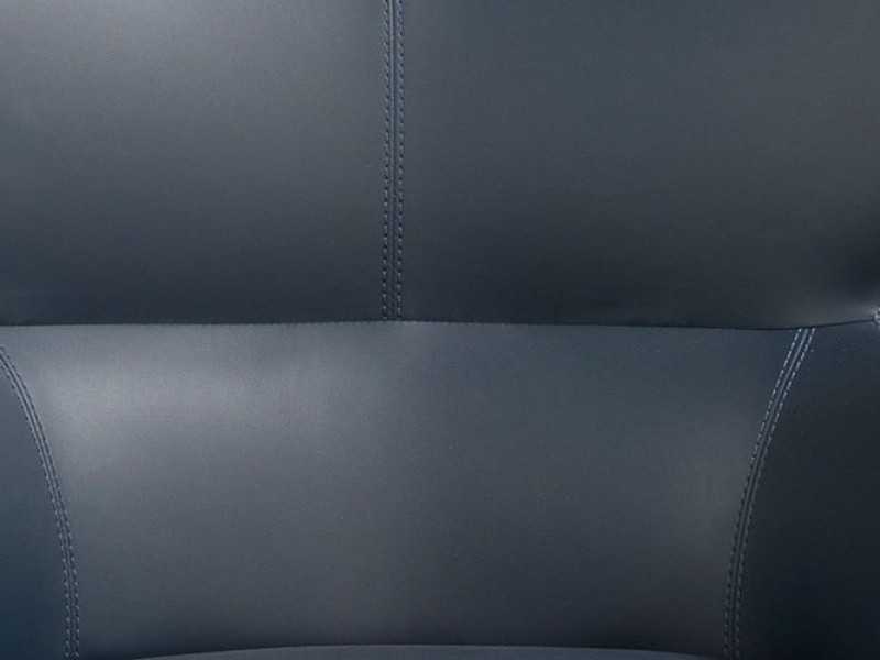 Swivel office chair upholstered in synthetic leather - CLAUS