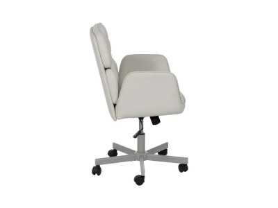 Office chair with wheels upholstered in synthetic leather - COTO A
