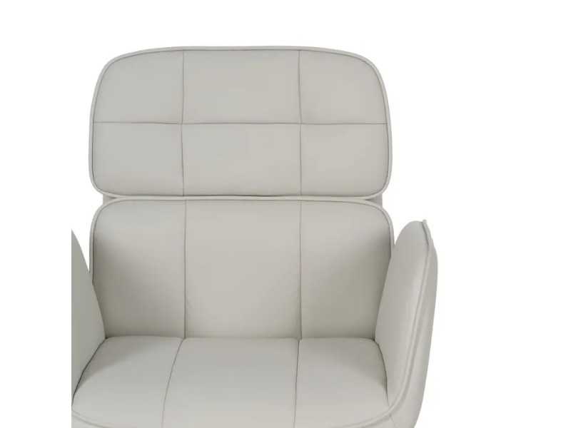 Office chair with wheels upholstered in synthetic leather - COTO A