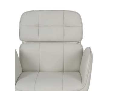 Office chair with wheels upholstered in synthetic leather - COTO A