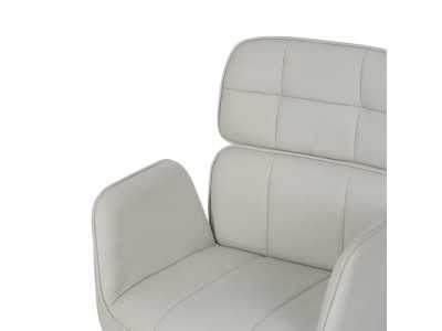 Office chair with wheels upholstered in synthetic leather - COTO A