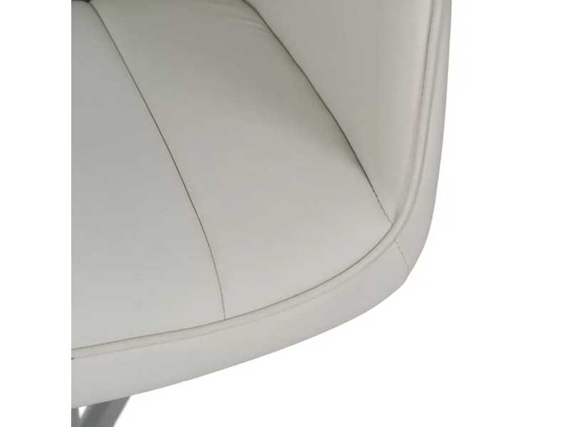 Silla de oficina con ruedas tapizada en piel sintética - COTO A