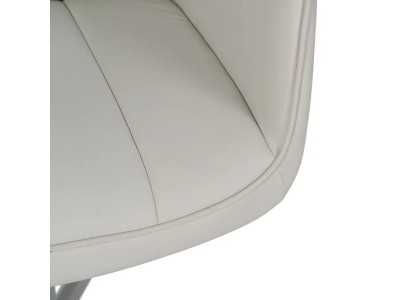 Office chair with wheels upholstered in synthetic leather - COTO A