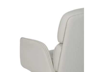 Office chair with wheels upholstered in synthetic leather - COTO A