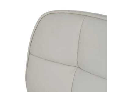 Office chair with wheels upholstered in synthetic leather - COTO A