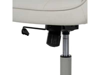 Office chair with wheels upholstered in synthetic leather - COTO A