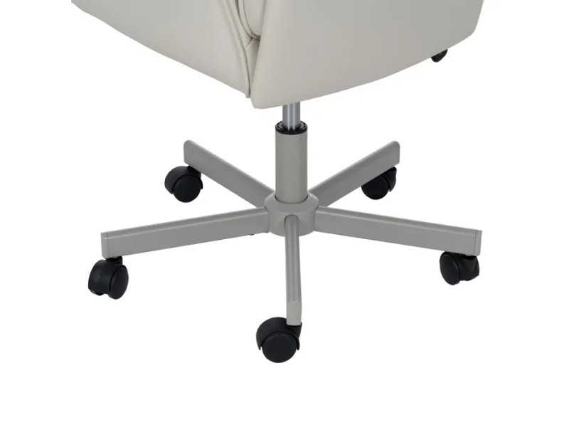 Office chair with wheels upholstered in synthetic leather - COTO A