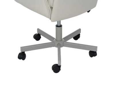 Office chair with wheels upholstered in synthetic leather - COTO A