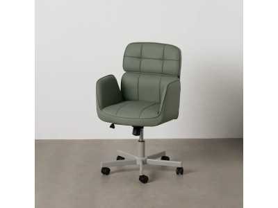 Chaise de bureau à roulettes tapissé de cuir synthétique - COTO B