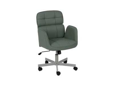 Chaise de bureau à roulettes tapissé de cuir synthétique - COTO B