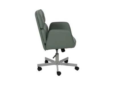 Chaise de bureau à roulettes tapissé de cuir synthétique - COTO B