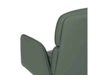 Chaise de bureau à roulettes tapissé de cuir synthétique - COTO B