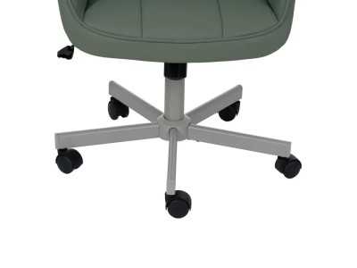 Chaise de bureau à roulettes tapissé de cuir synthétique - COTO B