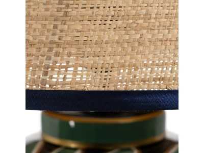 Lampe de table en porcelaine - AFRIQUE