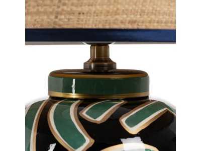 Lampe de table en porcelaine - AFRIQUE