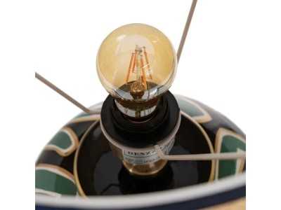 Lampe de table en porcelaine - AFRIQUE