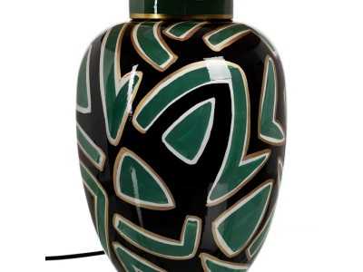 Lampe de table en porcelaine - AFRIQUE