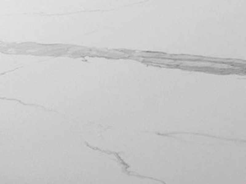 Meuble TV en noyer et plateau en marbre porcelaine - VALENTINO