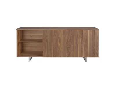 Buffet design en noyer et pieds en acier inoxydable - NINO