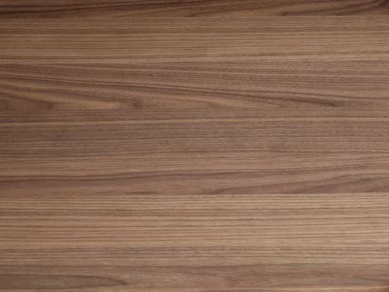 Mueble TV en nogal, cristal negro y base en acero inoxidable - MICHIGAN L