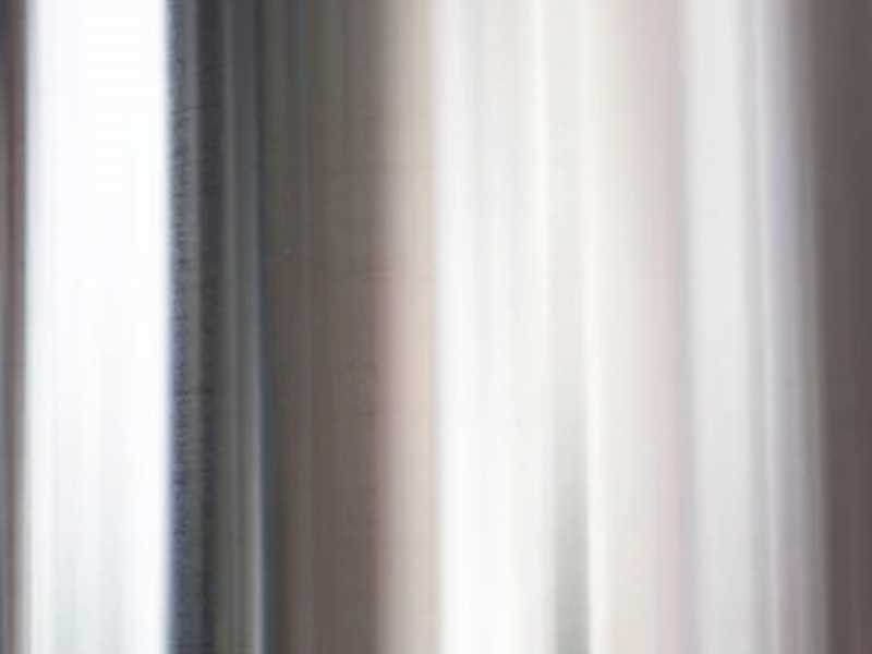 Meuble TV design en noyer et acier inox - SEATTLE