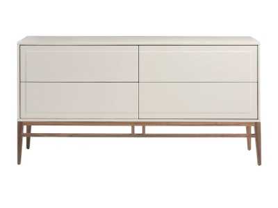 Lacquered sideboard with walnut base frame - ARAN Lacquered sideboard with walnut base frame - ARAN