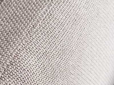 Lit double design tapissé de cuir synthétique et tissu - SYMI