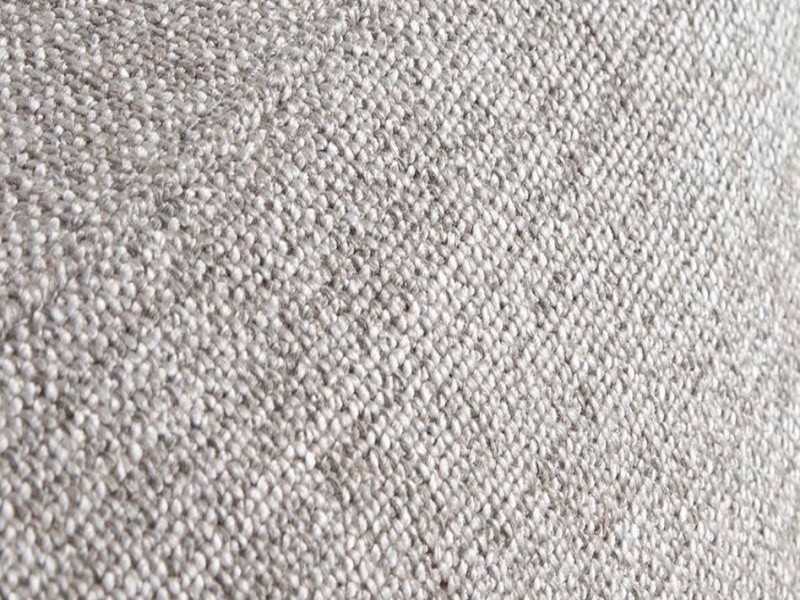 Lit double design tapissé de cuir synthétique et tissu - PIA