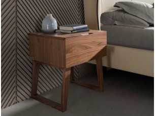 Walnut bedside table - NOTTE