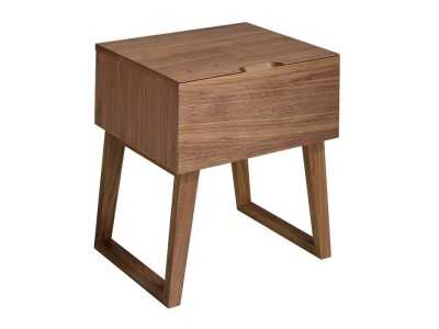 Table de nuit en noyer - NOTTE Table de nuit en noyer - NOTTE